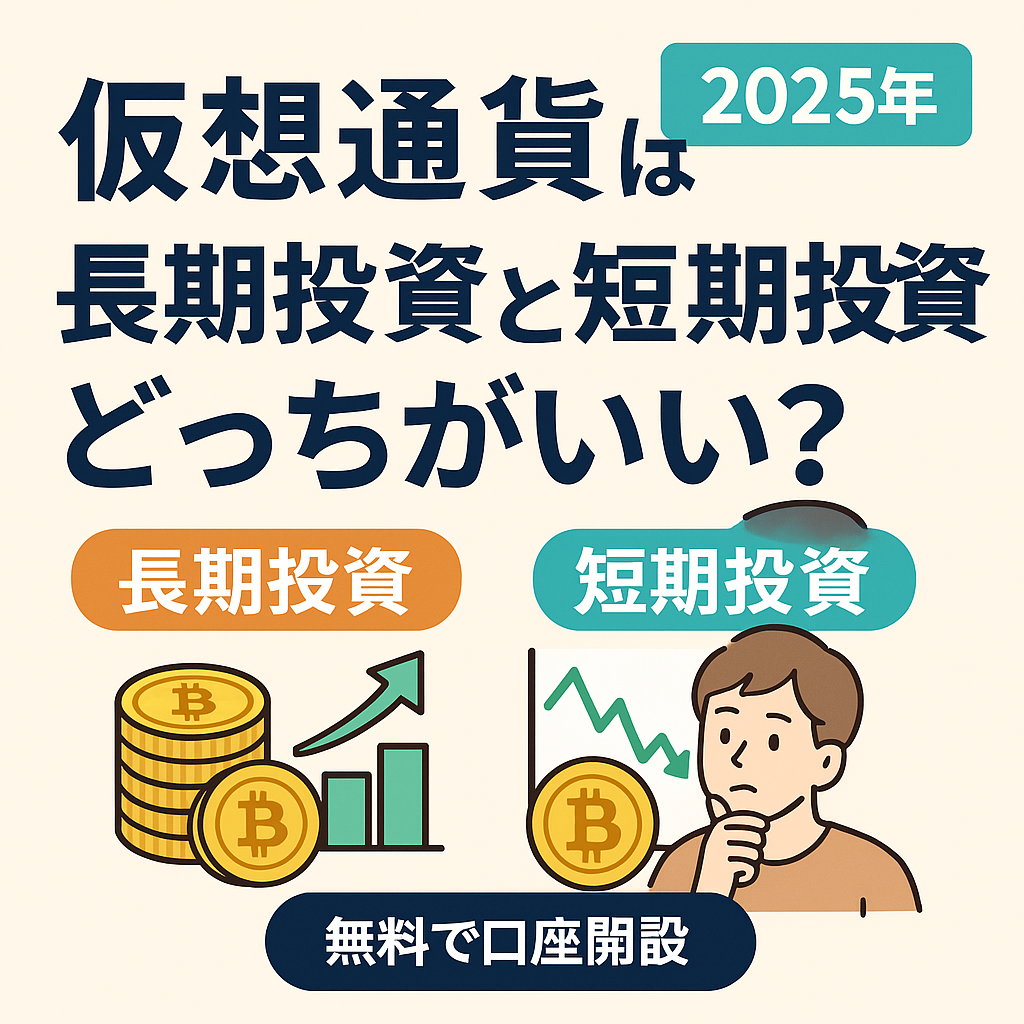 仮想通貨は長期投資と短期投資どっちがいい？初心者が選ぶべき戦略